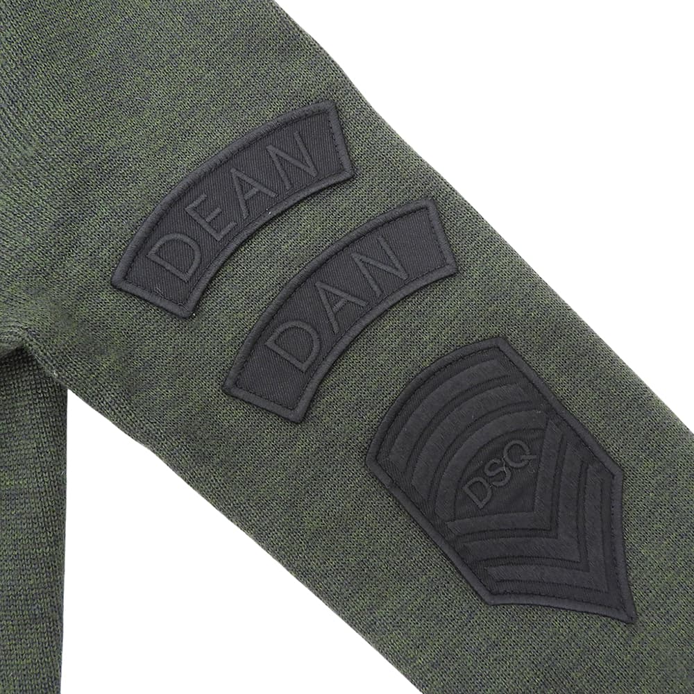 Dsquared2 DSQUARED Patch Wool Knit Sweater Green Size XS