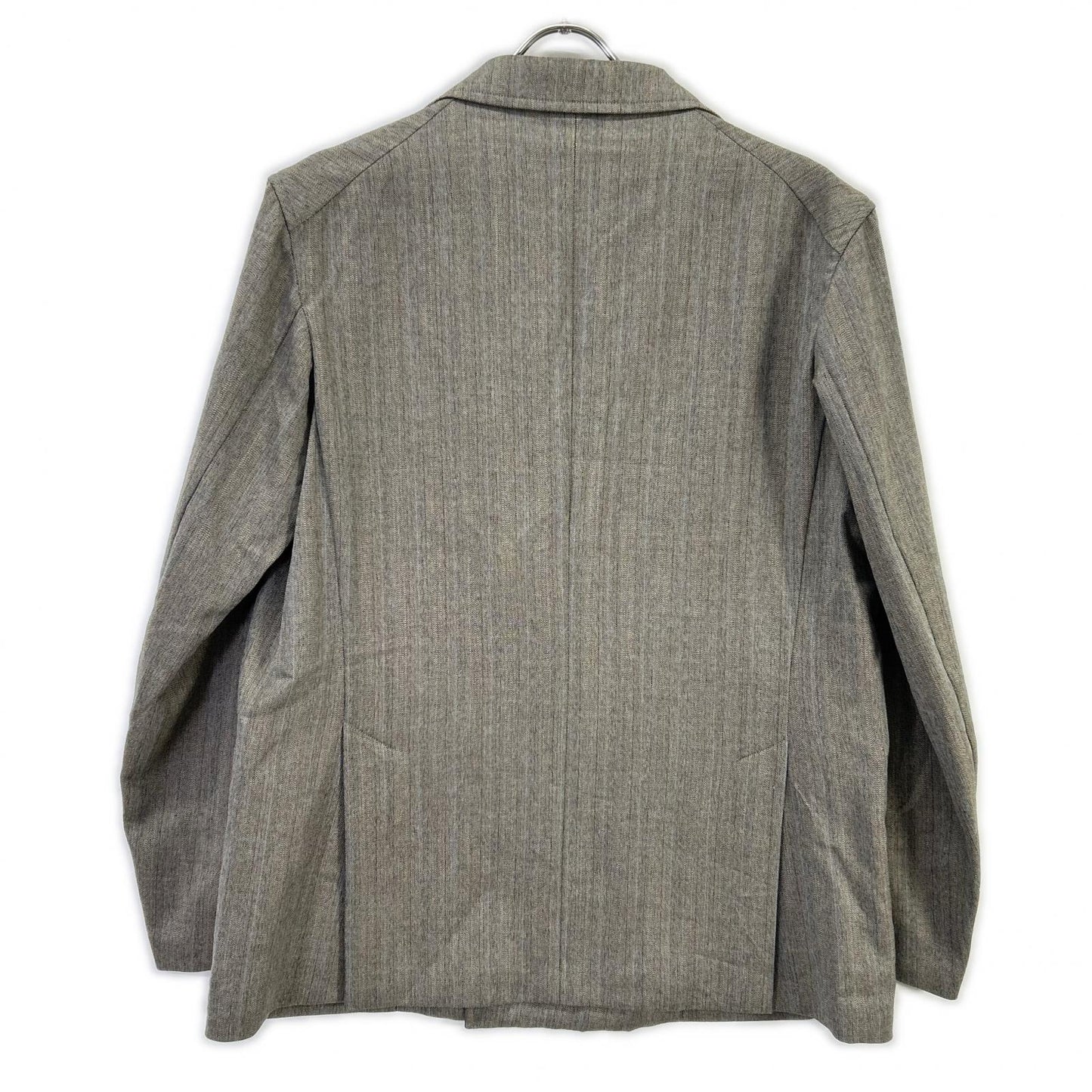 AURALEE Wool Silk Herringbone DB Jacket Gray Size 3