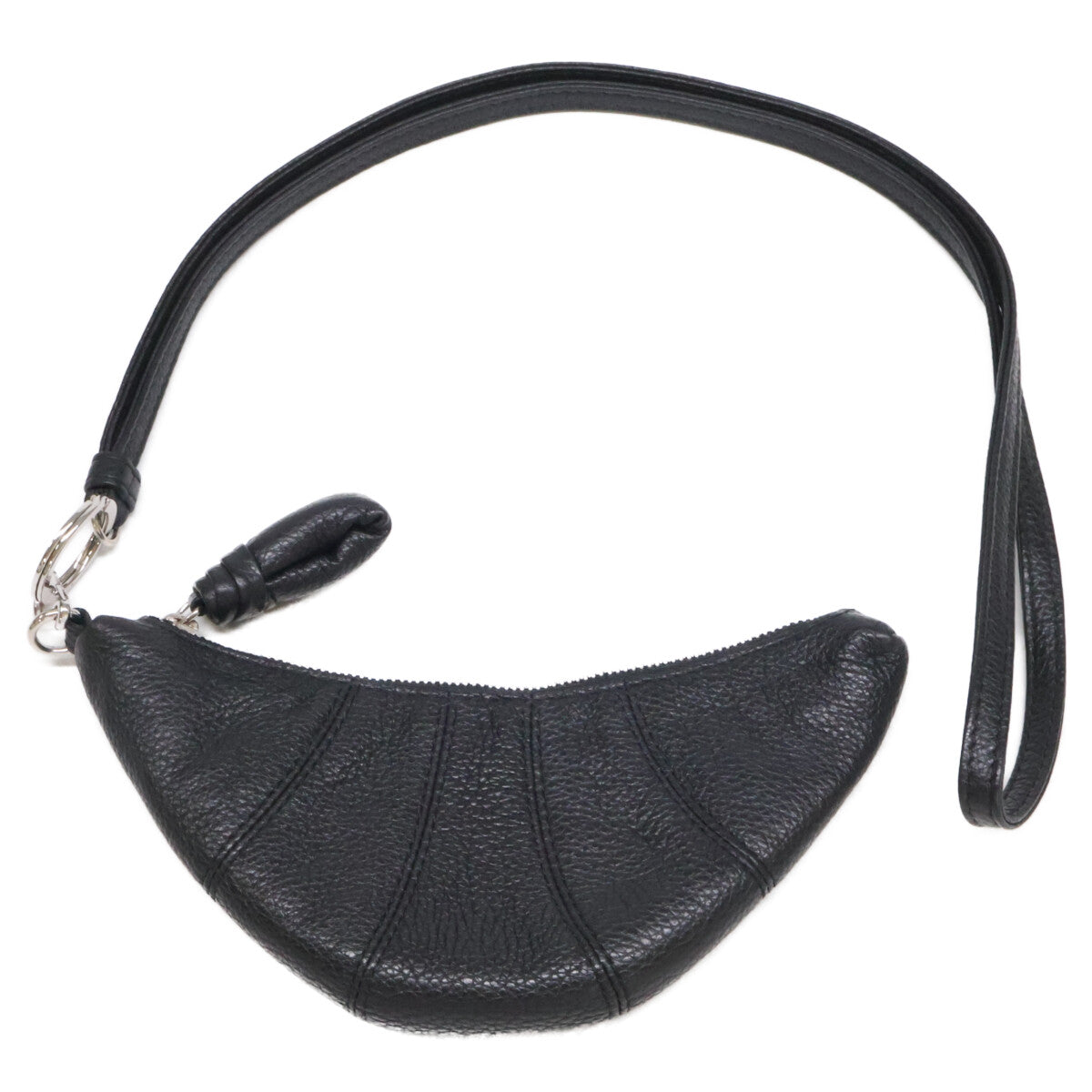 LEMAIRE 25SS Croissant Leather Bag Black Size ONE SIZE