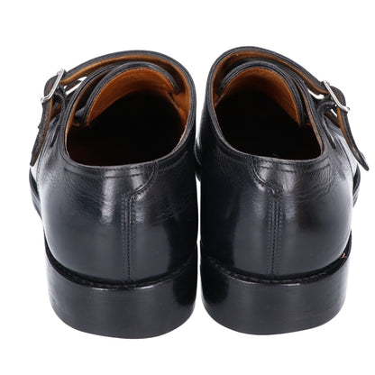 JOHNLOBB William Leather Double Monk Shoes Black Size UK 6.5