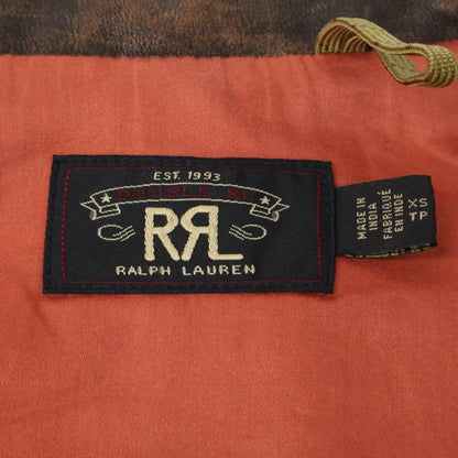 RRL Vintage Full Grain Cowhide Leather Vest Brown Size XS/TP