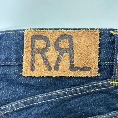 RRL LOW STRAIGHT Button Fly Denim Jeans Indigo Size 28×30
