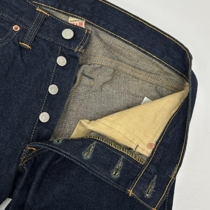 RRL LOW STRAIGHT Button Fly Denim Jeans Indigo Size 28×30