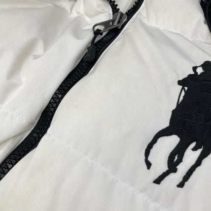POLObyRalphLauren Big Pony Hooded Down Jacket White Size M
