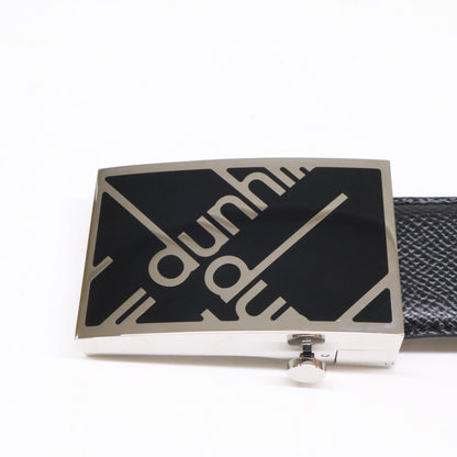 ALFREDDUNHILL Signature Logo Leather Belt Black Size 42