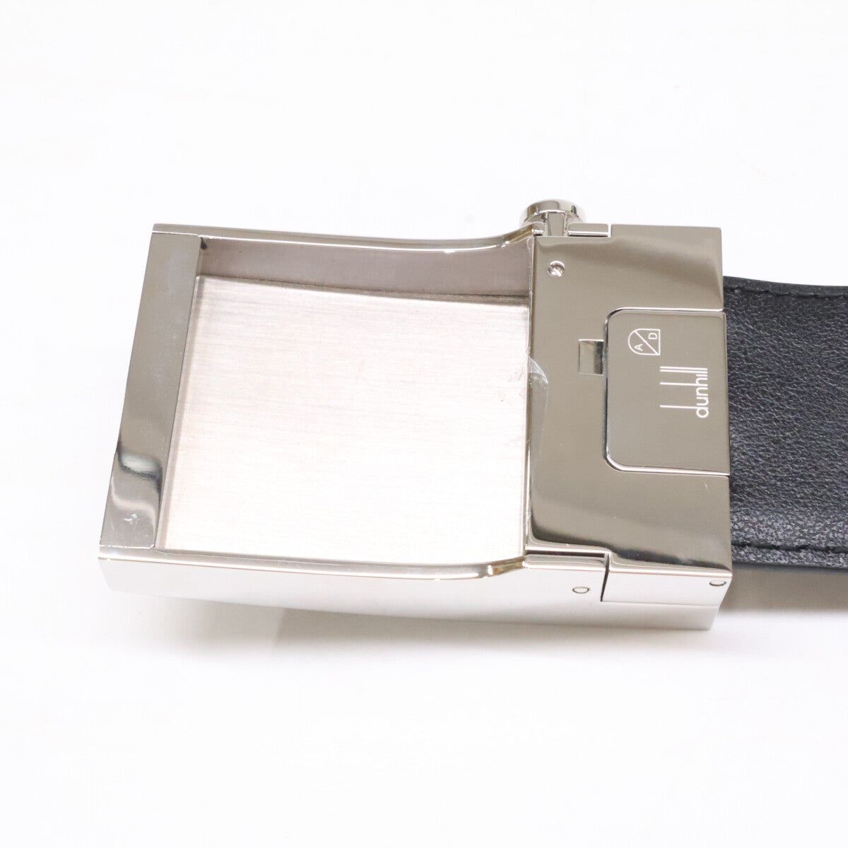 ALFREDDUNHILL Signature Logo Leather Belt Black Size 42