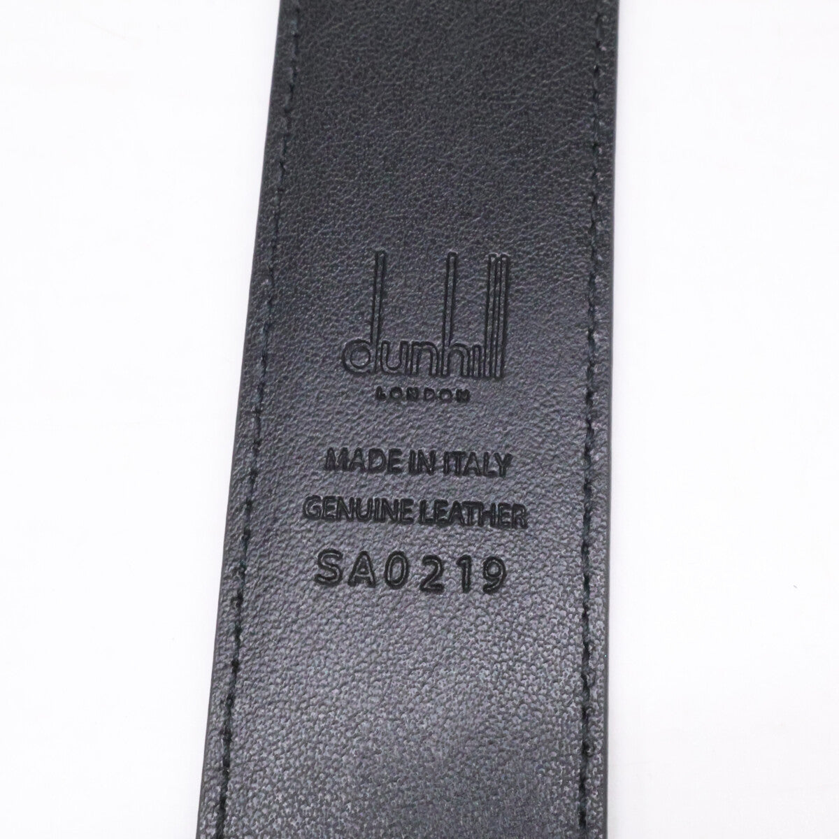 ALFREDDUNHILL Signature Logo Leather Belt Black Size 42
