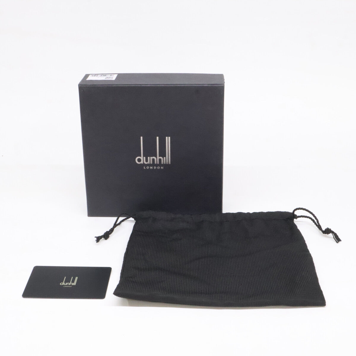 ALFREDDUNHILL Signature Logo Leather Belt Black Size 42