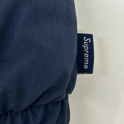 Supreme 18SS Script Logo Hooded Nylon Jacket Navy×Red Size M
