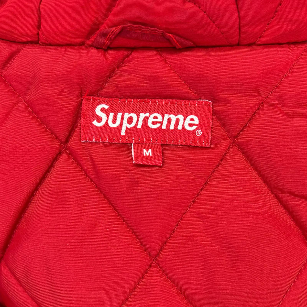 Supreme 18SS Script Logo Hooded Nylon Jacket Navy×Red Size M