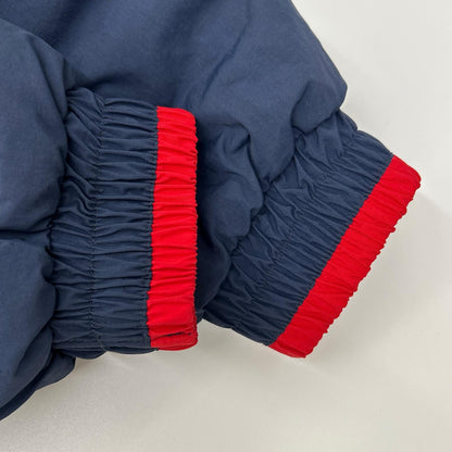 Supreme 18SS Script Logo Hooded Nylon Jacket Navy×Red Size M