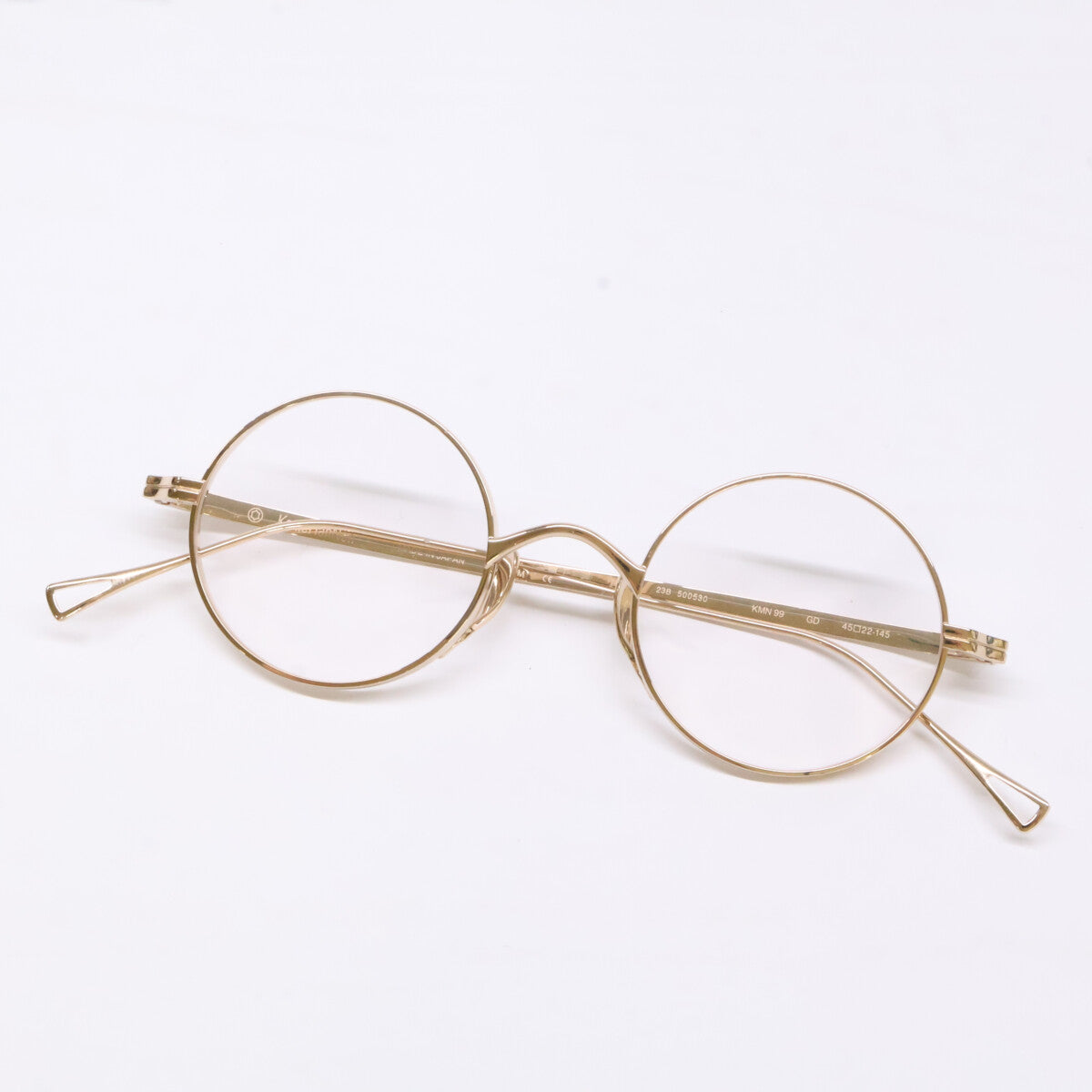 KameManNen KMN-99 Titanium Sunglasses Gold Size 45X22-145
