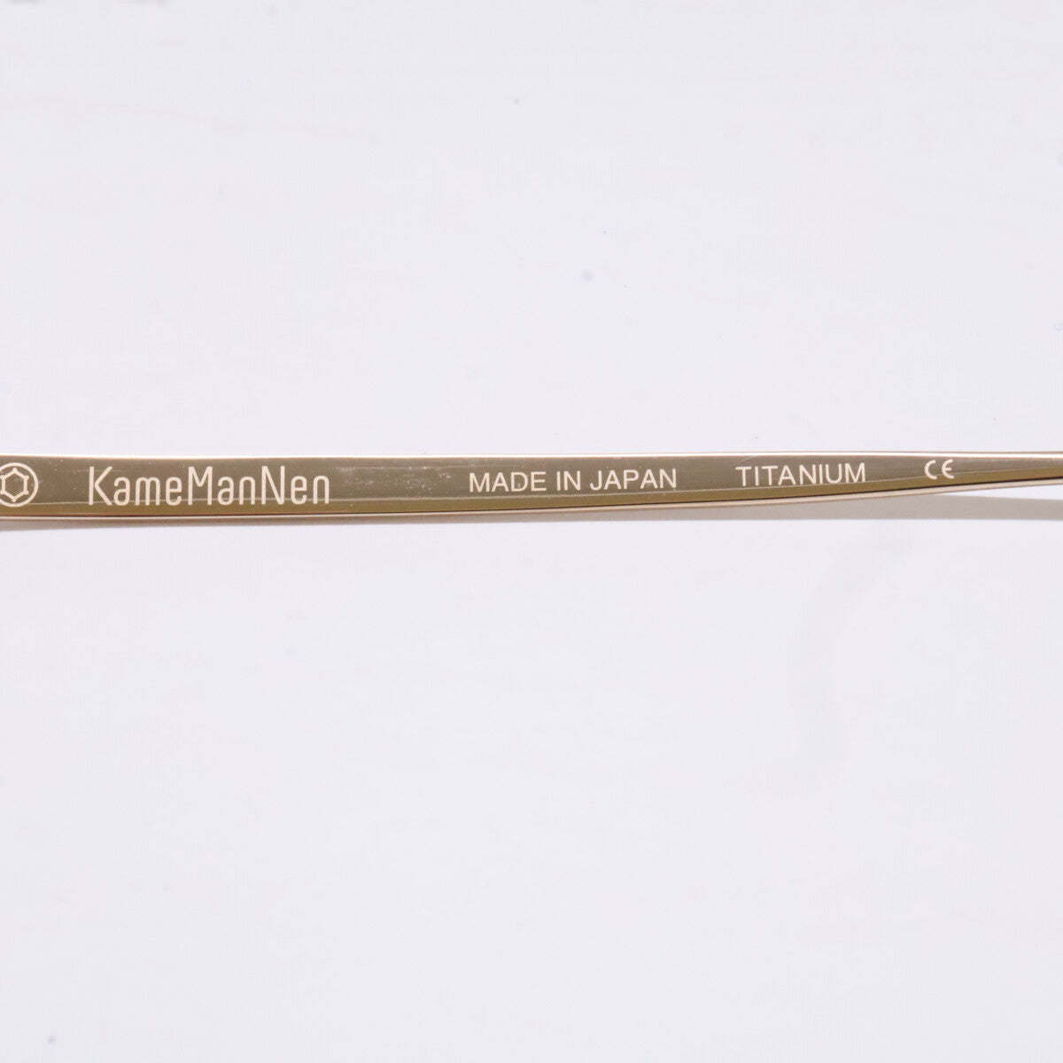 KameManNen KMN-99 Titanium Sunglasses Gold Size 45X22-145