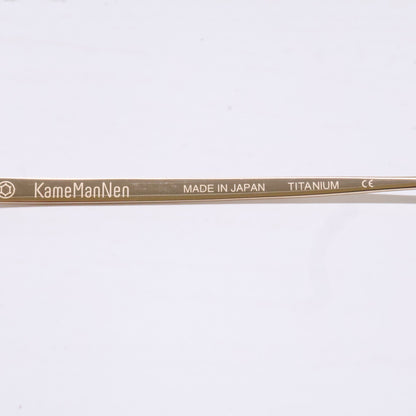 KameManNen KMN-99 Titanium Sunglasses Gold Size 45X22-145