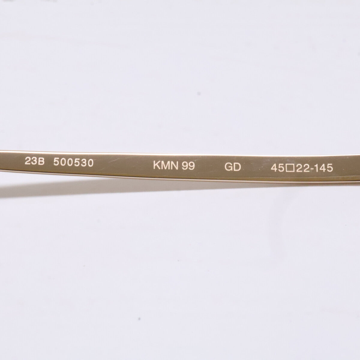 KameManNen KMN-99 Titanium Sunglasses Gold Size 45X22-145