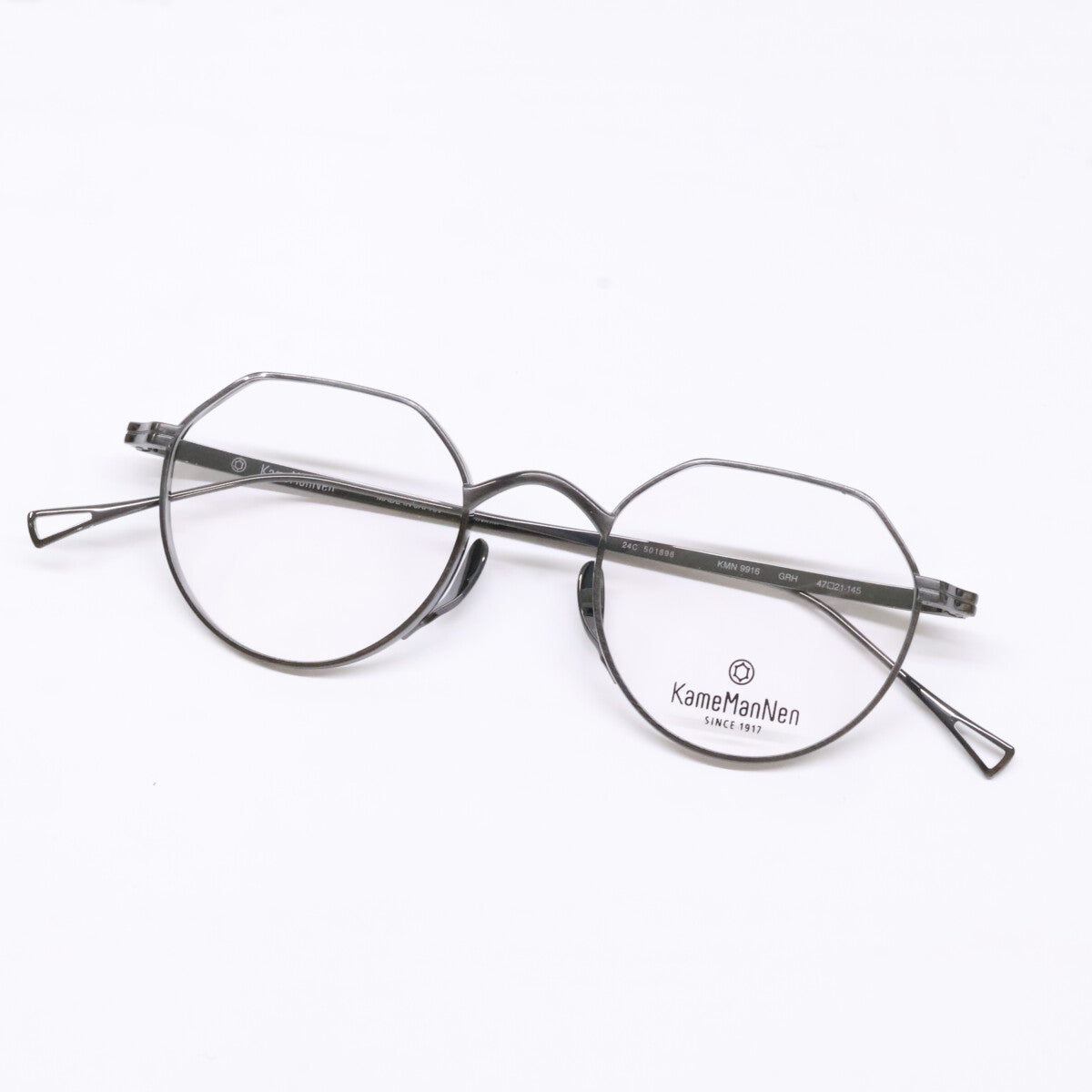 KameManNen KMN9916 Panto Sunglasses Gunmetal Size 47X21-145