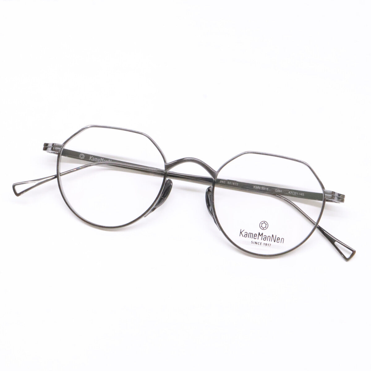 KameManNen KMN9916 Panto Sunglasses Gunmetal Size 47X21-145