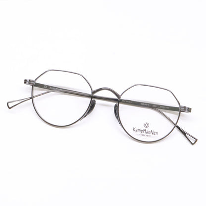 KameManNen KMN9916 Panto Sunglasses Gunmetal Size 47X21-145