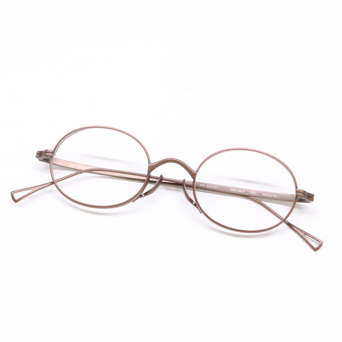 KameManNen KMN9918 Oval Sunglasses Brown Size 48X22-145