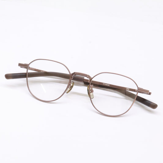 Four Nines S-955T Titanium Sunglasses Brown Size 46X20-142