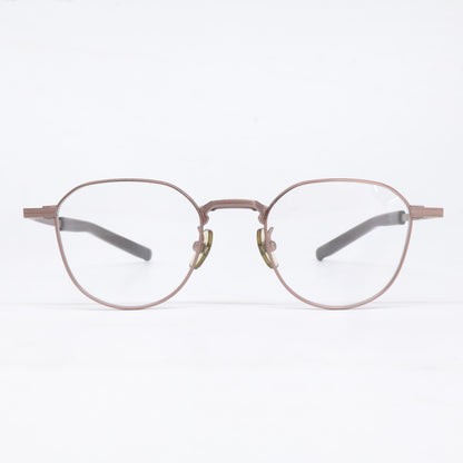 Four Nines S-955T Titanium Sunglasses Brown Size 46X20-142
