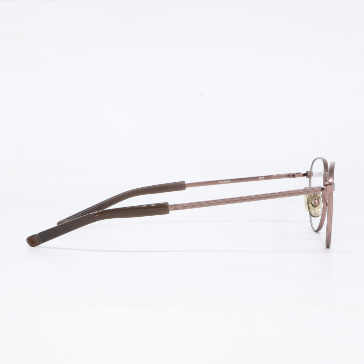 Four Nines S-955T Titanium Sunglasses Brown Size 46X20-142