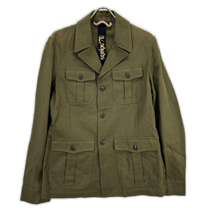 EQUIPE' Khaki Cotton Linen Safari Jacket