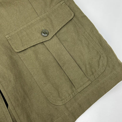 EQUIPE' Khaki Cotton Linen Safari Jacket