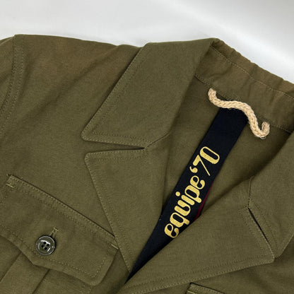 EQUIPE' Khaki Cotton Linen Safari Jacket