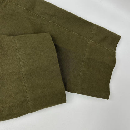 EQUIPE' Khaki Cotton Linen Safari Jacket