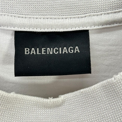 BALENCIAGA 23AW Cotton Mirror Logo T-Shirt Size S