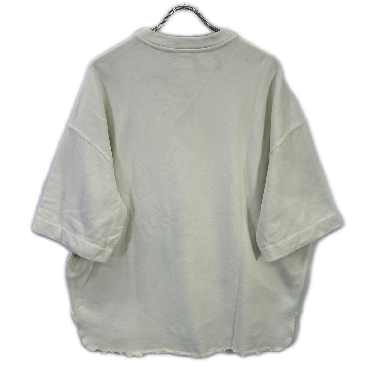 JIL SANDER+ White Cotton Cut-Off S/S Sweatshirt Size S