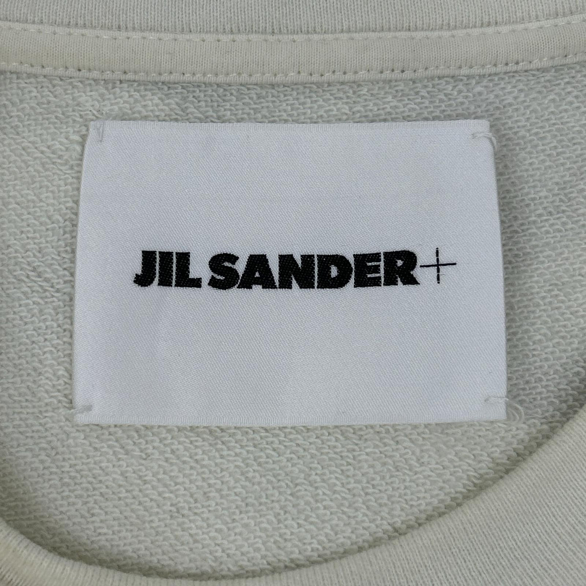 JIL SANDER+ White Cotton Cut-Off S/S Sweatshirt Size S