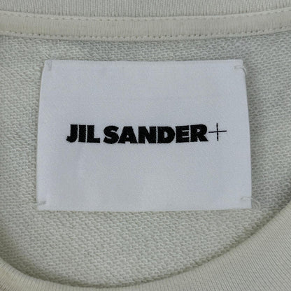 JIL SANDER+ White Cotton Cut-Off S/S Sweatshirt Size S
