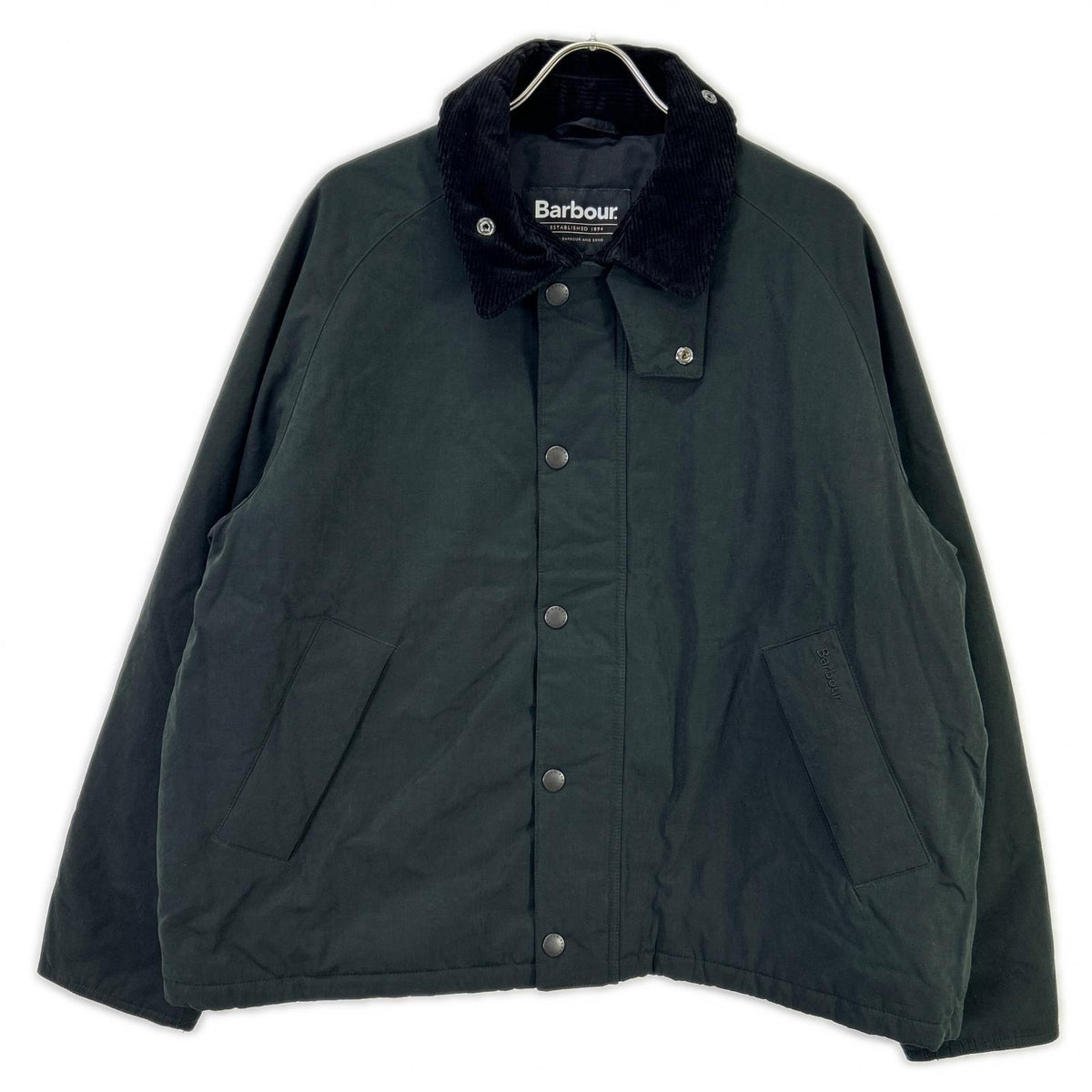 Barbour 25AW Black Cotton Blend Transport Jacket Size 40