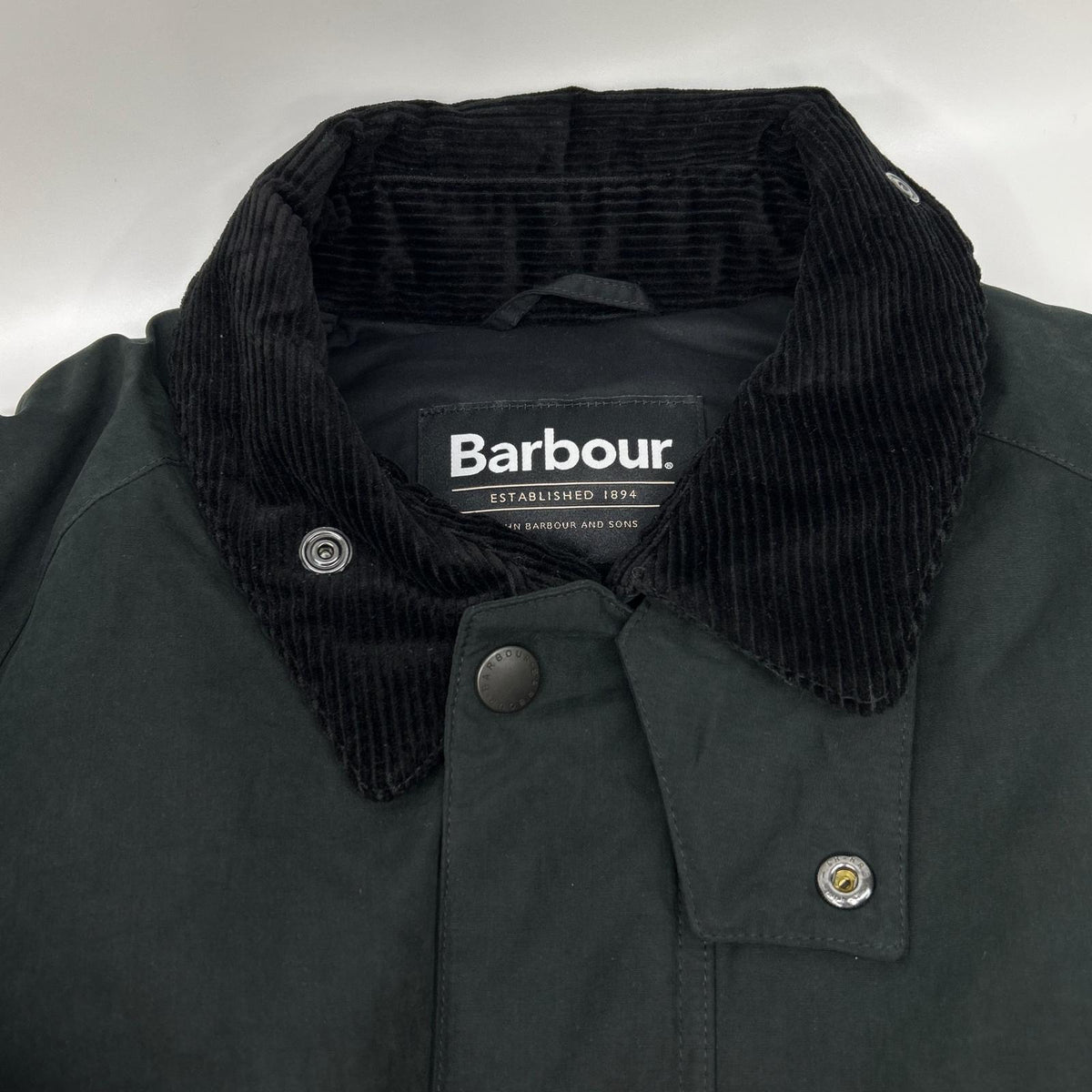 Barbour 25AW Black Cotton Blend Transport Jacket Size 40