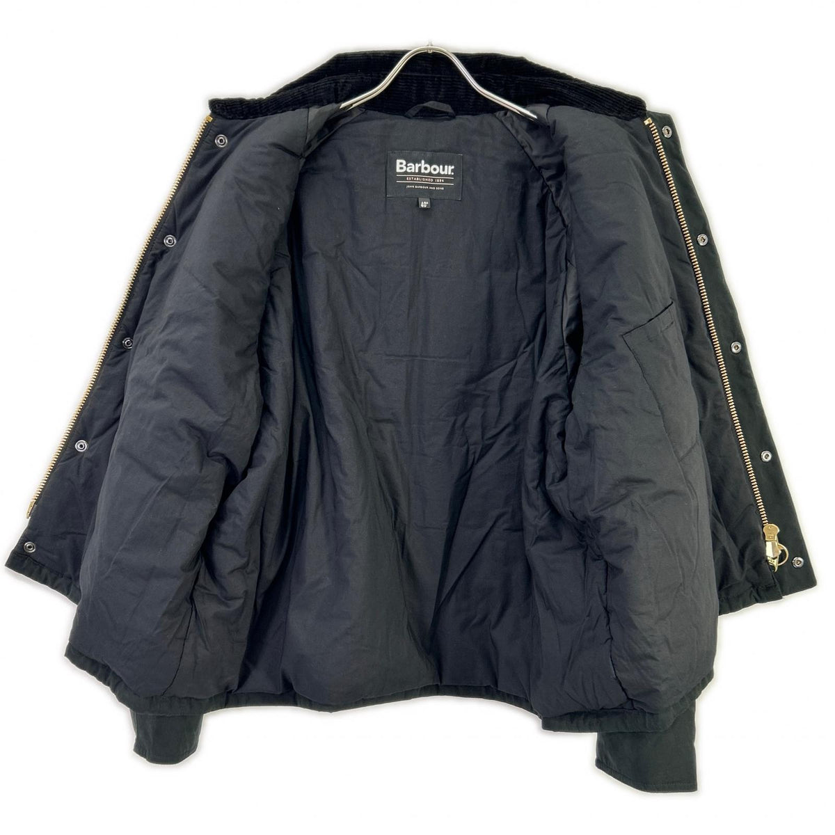 Barbour 25AW Black Cotton Blend Transport Jacket Size 40