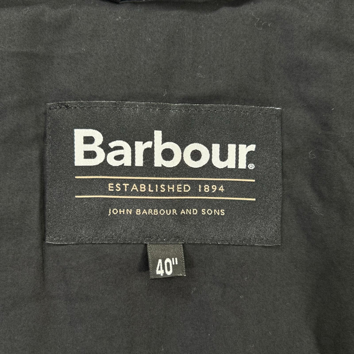 Barbour 25AW Black Cotton Blend Transport Jacket Size 40
