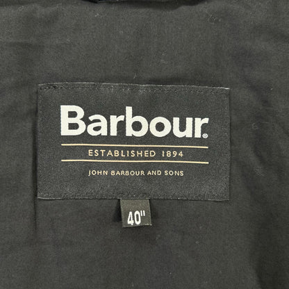 Barbour 25AW Black Cotton Blend Transport Jacket Size 40