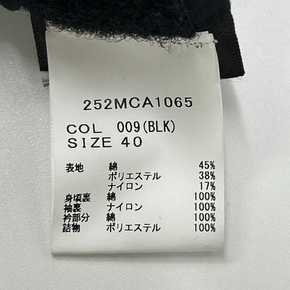 Barbour 25AW Black Cotton Blend Transport Jacket Size 40