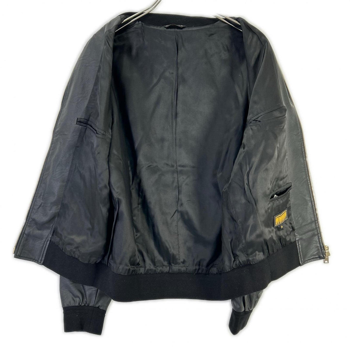 giab's ARCHIVIO BARDI GOLD Synthetic Leather Jacket Size 48