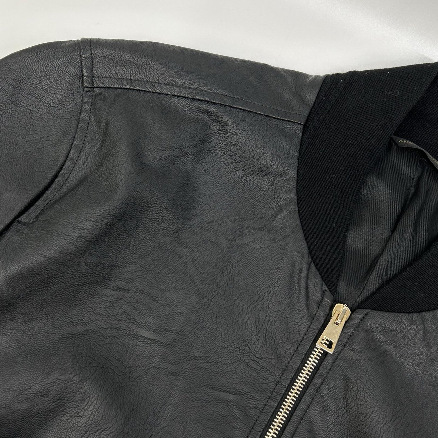 giab's ARCHIVIO BARDI GOLD Synthetic Leather Jacket Size 48