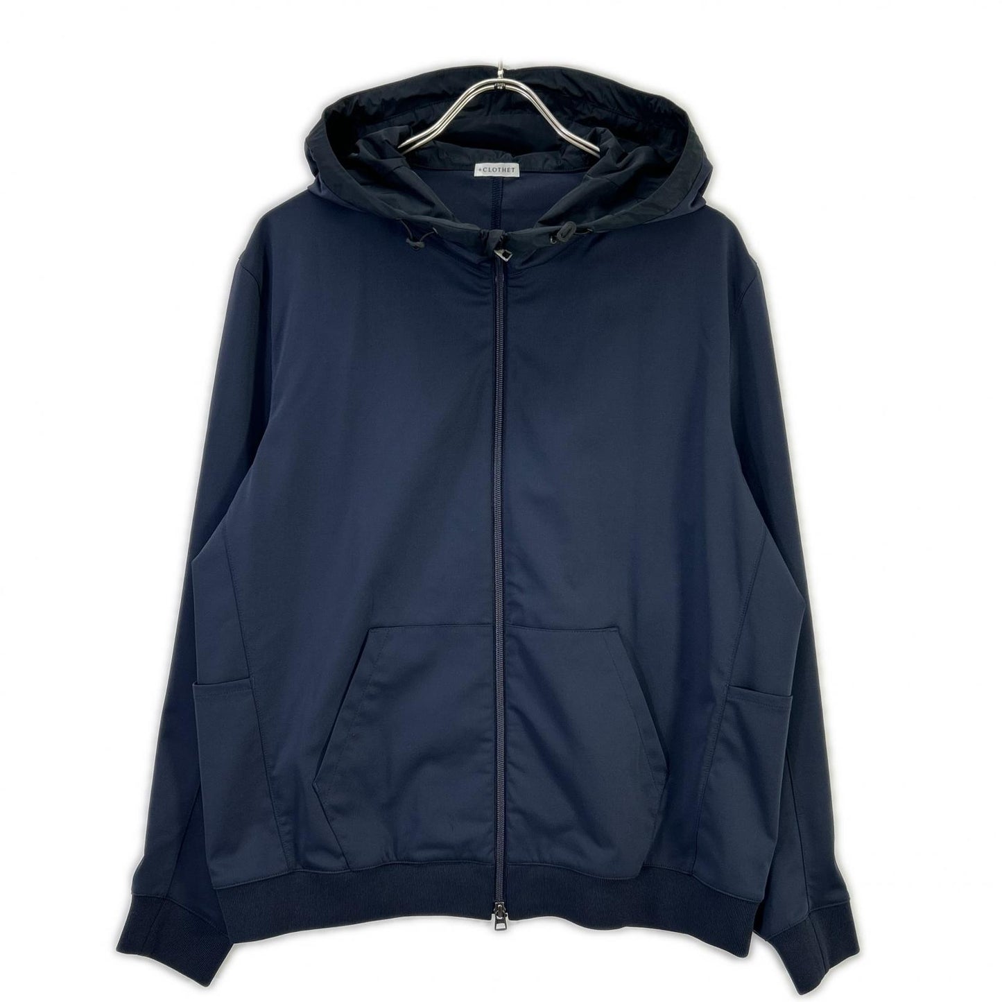 Cross Closet Matte Twist Zip Up Hoodie Navy Size 3
