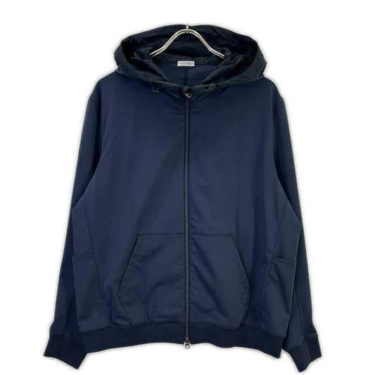 Cross Closet Matte Twist Zip Up Hoodie Navy Size 3