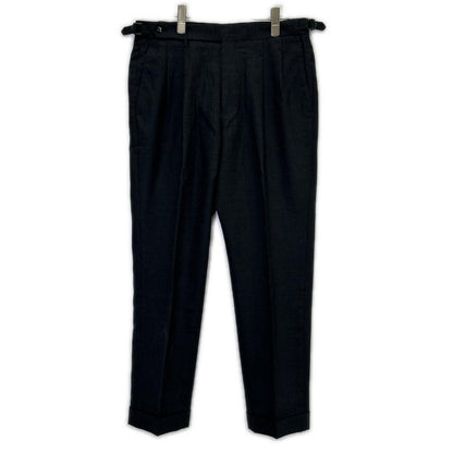 Cross Closet Twill Two Pleats Trousers Charcoal Size 3