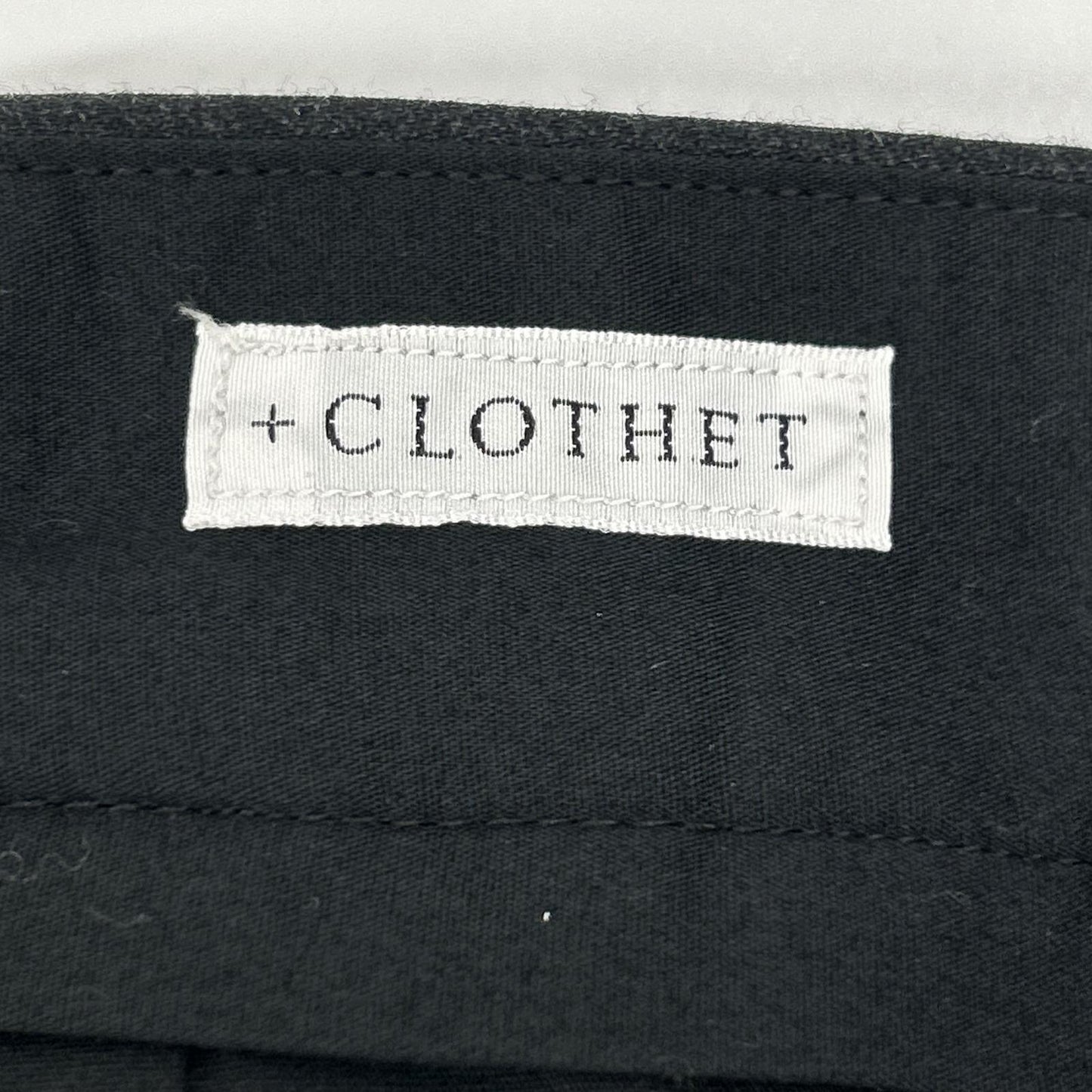 Cross Closet Twill Two Pleats Trousers Charcoal Size 3