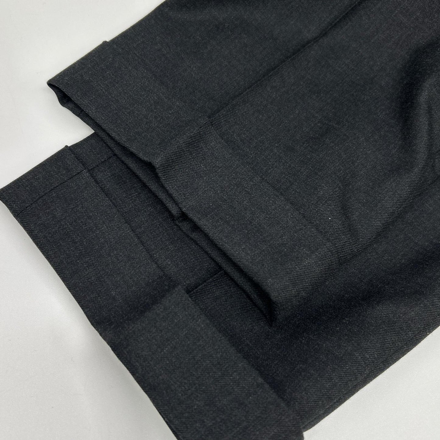 Cross Closet Twill Two Pleats Trousers Charcoal Size 3