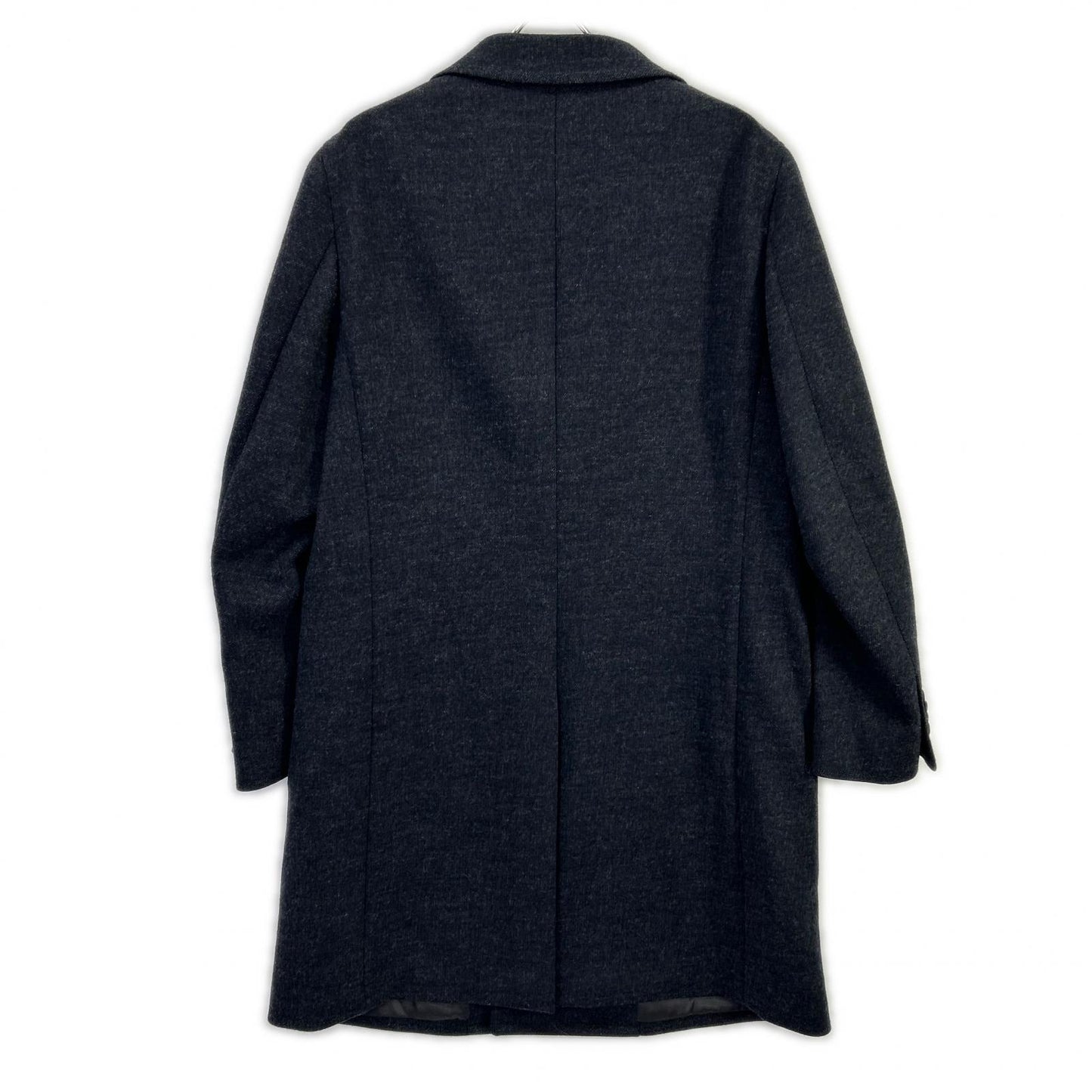 UNIVERSAL LANGUAGE Wool Double Breasted Coat Gray Size LL