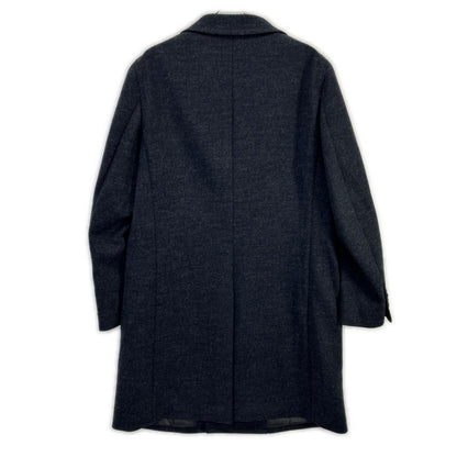 UNIVERSAL LANGUAGE Wool Double Breasted Coat Gray Size LL