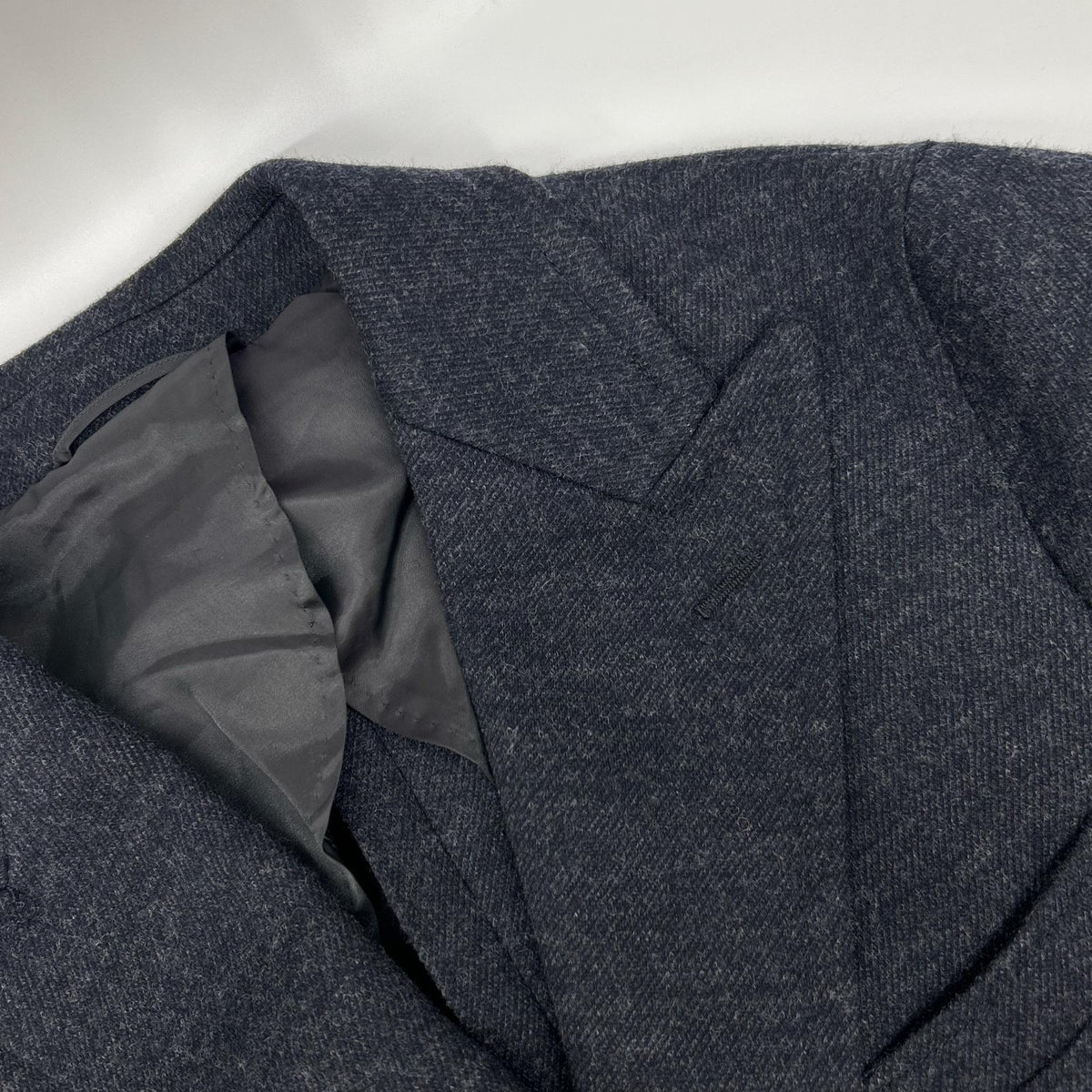 UNIVERSAL LANGUAGE Wool Double Breasted Coat Gray Size LL